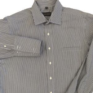 Donald J Trump Shirt Men's 17 36/37 French Cuffs Striped Signature Collection